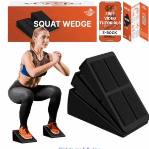Slant Board Squat Wedge block Calf Stretcher Incline Board 3 pcs with 5 Adjustable Angle for Workout, Therapy, Gym & Home Exercise, Anti Slip rubber Included Top & Bottom Easy to Use better Stability