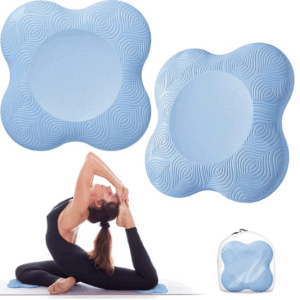 2PCS Yoga Knee Pad - Non-slip Mats for Kneeling Support, Comfortable & Lightweight Cushion for Hands, Wrists, and Elbows (Light Blue)